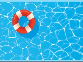 The SwimmingPoolRulesAP is a small sticker, which are show the 50 Swimming Pool Rules AP sticker in cartoon
