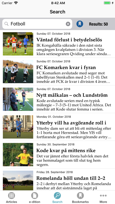 Kungälvs-Posten E-tidning screenshot 3