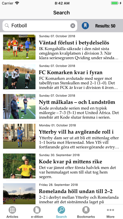 Kungälvs-Posten e-tidning screenshot 3