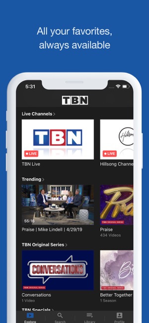 TBN: Watch TV Live & On Demand(圖3)-速報App