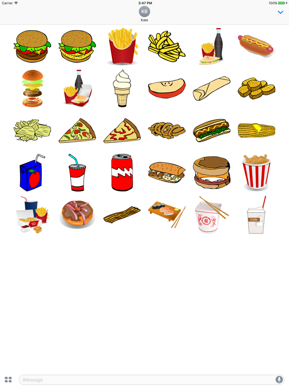 Screenshot #5 pour Fast Food Stickers!