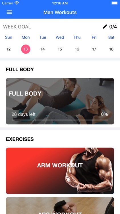 Home Workout App for Men by Khanh Le