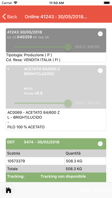 Linificio Gestione Ordini screenshot 2