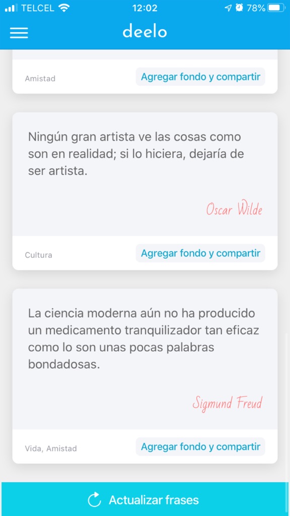 【图】Deelo – App de frases(截图3) 【图】Deelo – App de frases(截图3)