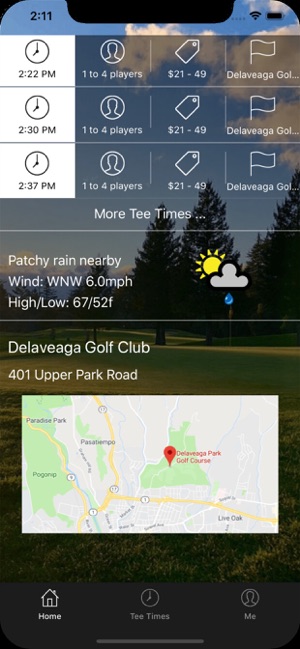 DeLaveaga Golf Club Tee Times(圖2)-速報App