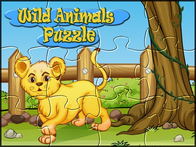 ‎Wild animals kids puzzle games Screenshot
