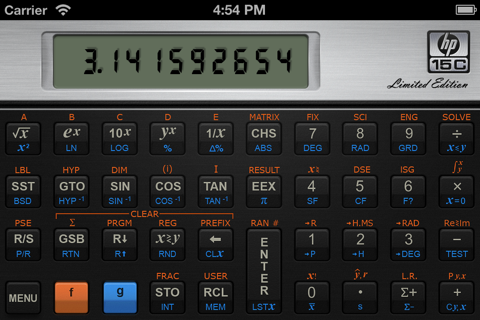 HP 15C Calculator - náhled