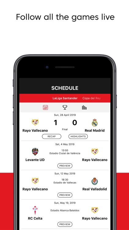 Rayo Vallecano - App oficial