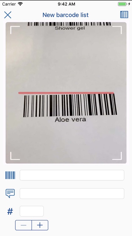 Barcode List