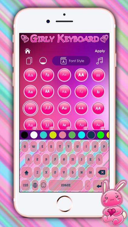 Cute Girly Keyboard Themes screenshot-4