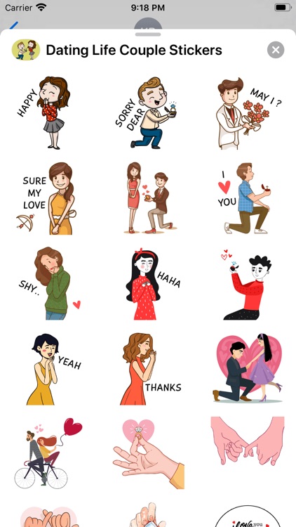 Dating Life Couple Stickers