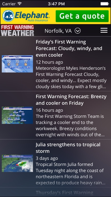 News 3 - First Warning Weather screenshot-2