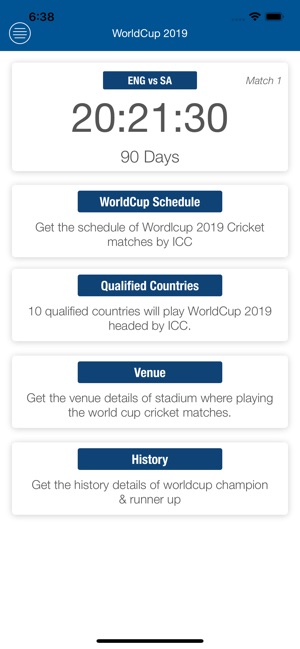 Worldcup Schedule 2019