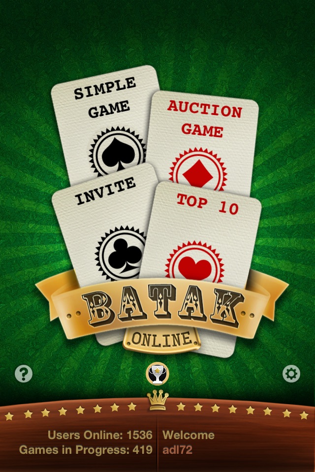 Batak - trick taking card game screenshot 2