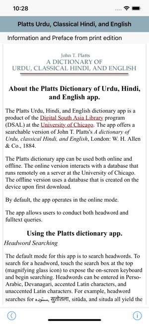 DDSA Platts Dictionary