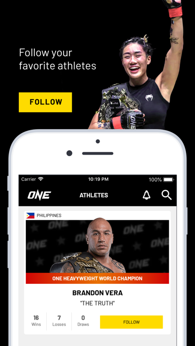 How to cancel & delete ONE Championship from iphone & ipad 4