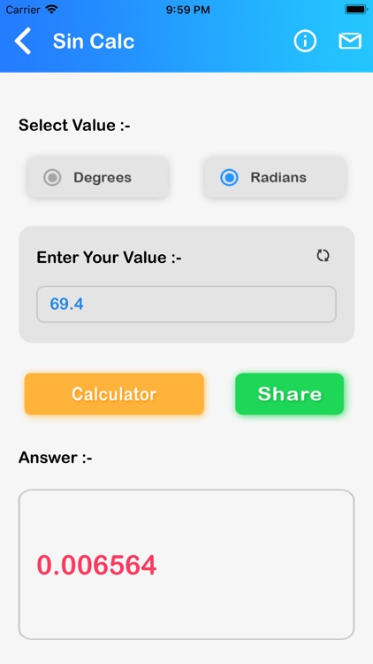 Trigonometric Sin Calc screenshot-3