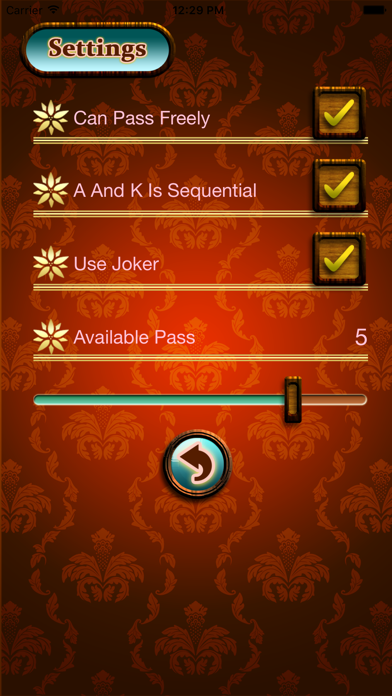 Sevens for Mobile(card game) screenshot 4