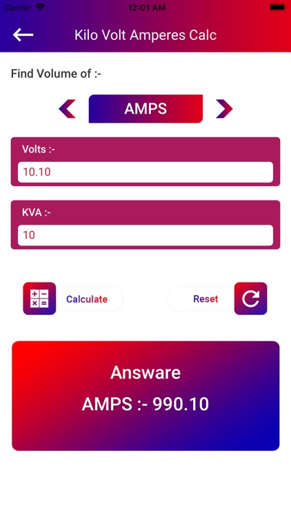 MG Gaming Phase KVA Calc screenshot-4