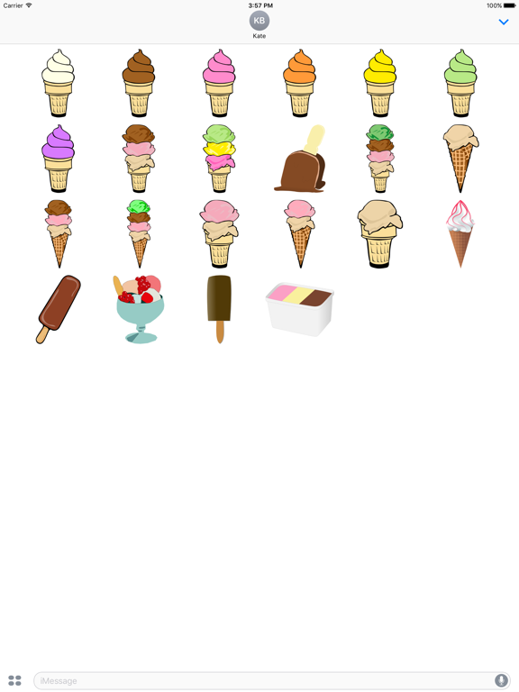 Screenshot #5 pour Ice Cream Stickers!