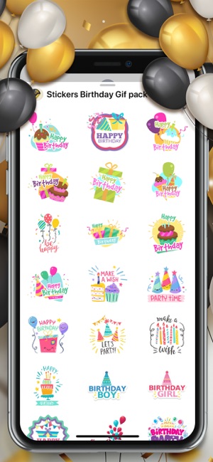 Stickers Happy Birthday Pack(圖2)-速報App