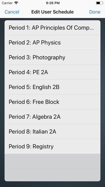 Lowell Schedule