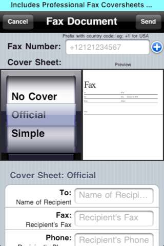 Faxing for iPhone - náhled