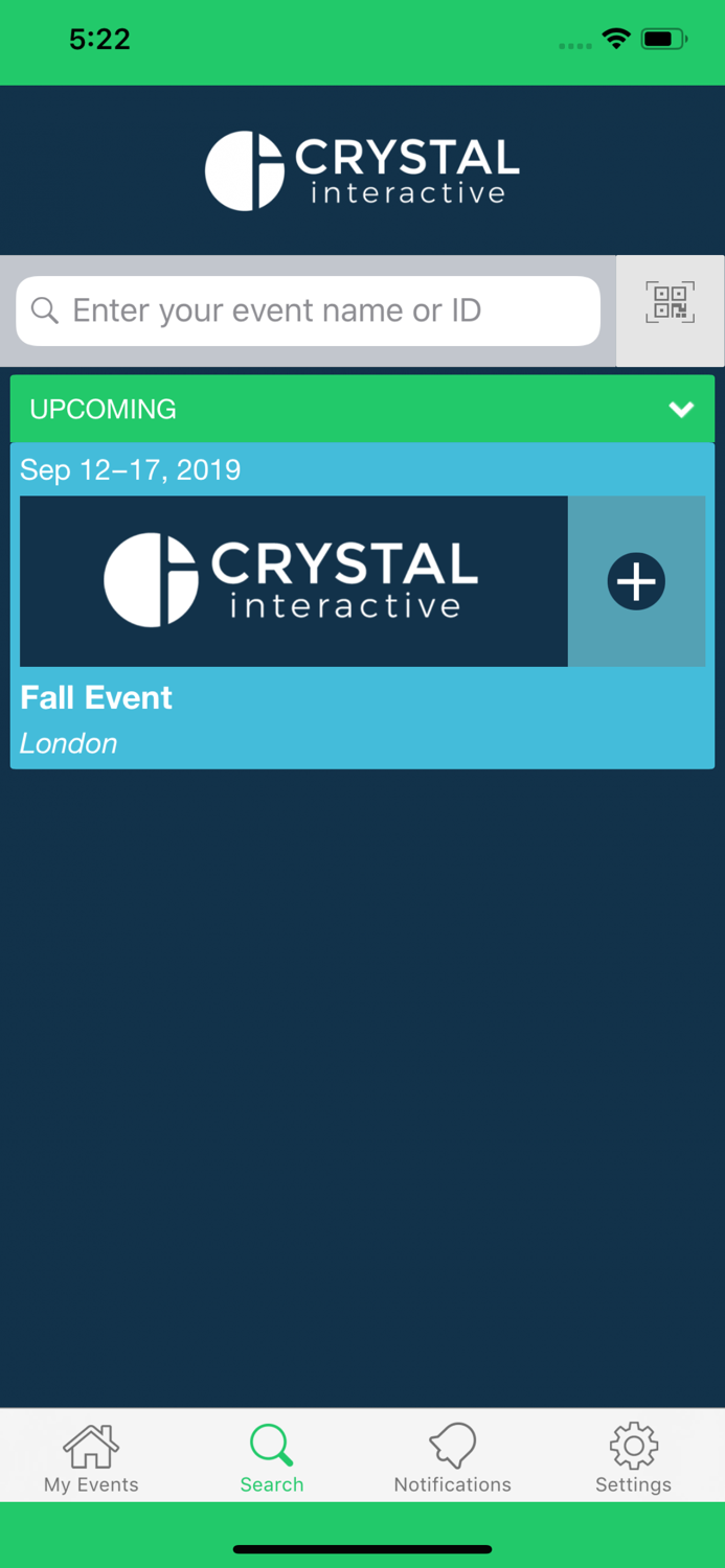 Crystal Event App