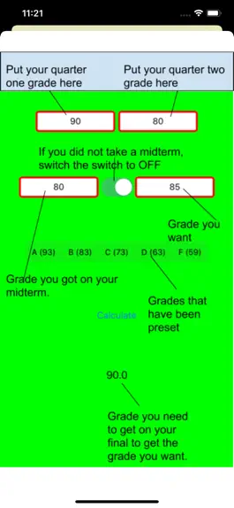 Game screenshot FinalGradeCalculatorHHS apk