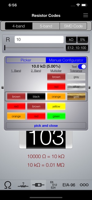 Resistor ToolKit, Color Codes(圖4)-速報App