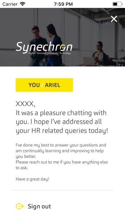 ARIEL Chatbot screenshot-4