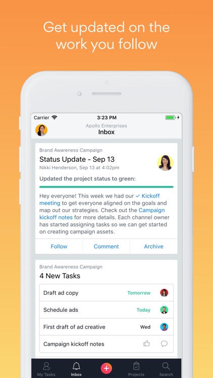 Asana: organize tasks & work