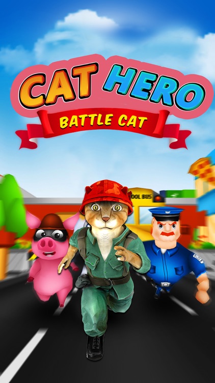 Subway Cat Hero Battle Cat