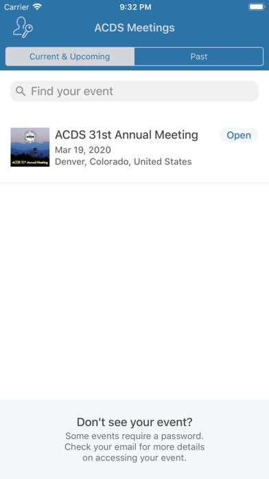 ACDS Meetings screenshot 2