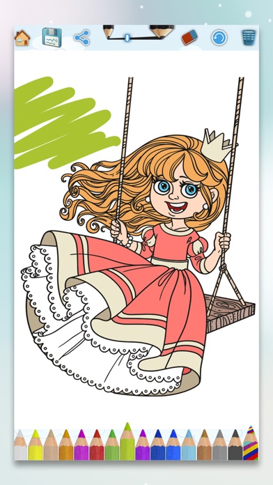 How to cancel & delete Princess coloring pages for kids – painting game from iphone & ipad 4