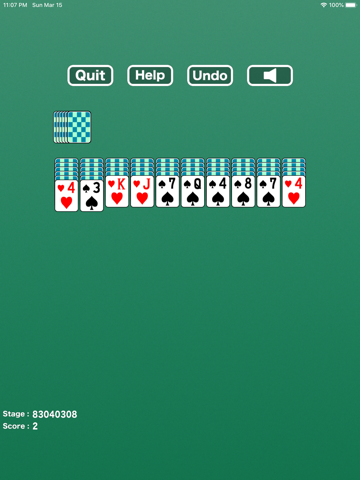 Simple Spider : Solitaire screenshot 2
