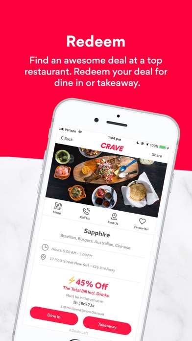 Crave - NYC Restaurant Deals screenshot 3