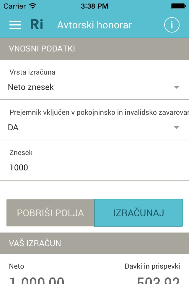 Računovodski izračuni screenshot 3