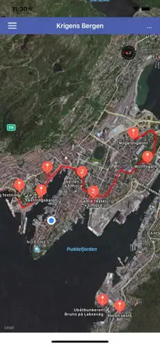 Screenshot 2 Hvor i Bergen iphone