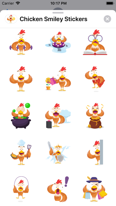 Chicken Smiley Stickers screenshot 3