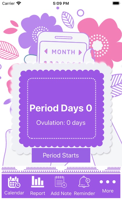 Period track app