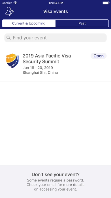 How to cancel & delete Visa Events from iphone & ipad 1