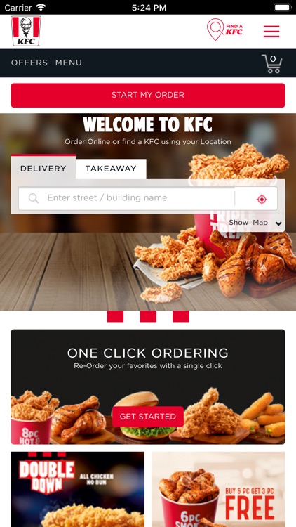 KFC online food ordering