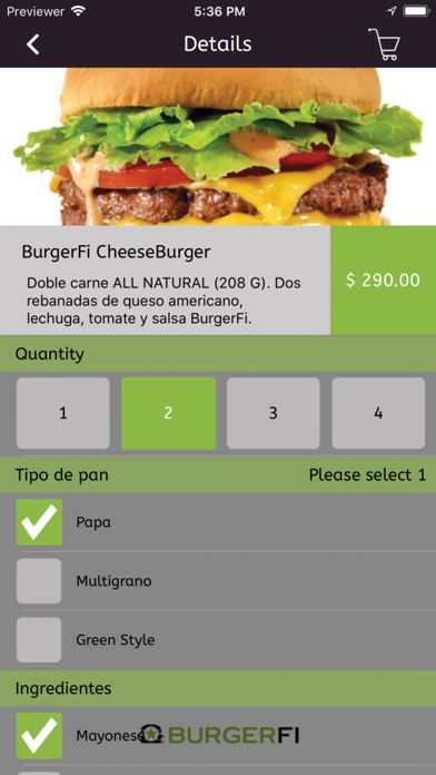 BurgerFiMx screenshot 2