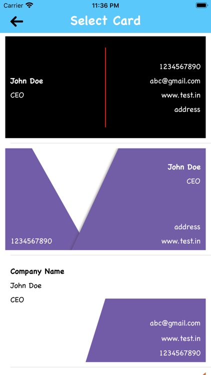 Visiting Card Generator screenshot-4