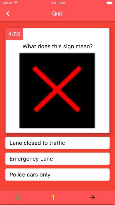 RTA Signal Test:Traffic Signs screenshot 2