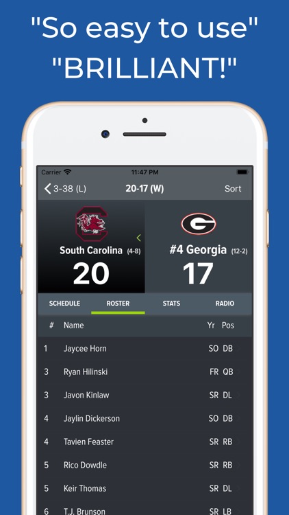 South Carolina Football App