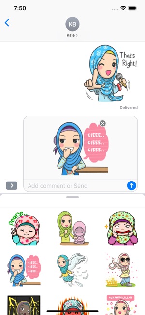 Hijab Muslimah Sticker(圖6)-速報App