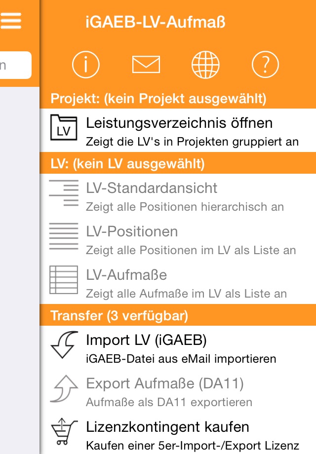 iGAEB-Aufmaß screenshot 2