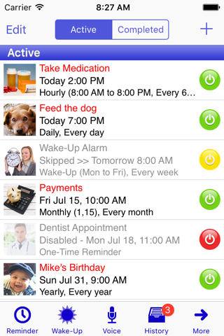 Reminders with Voice Reminder - náhled